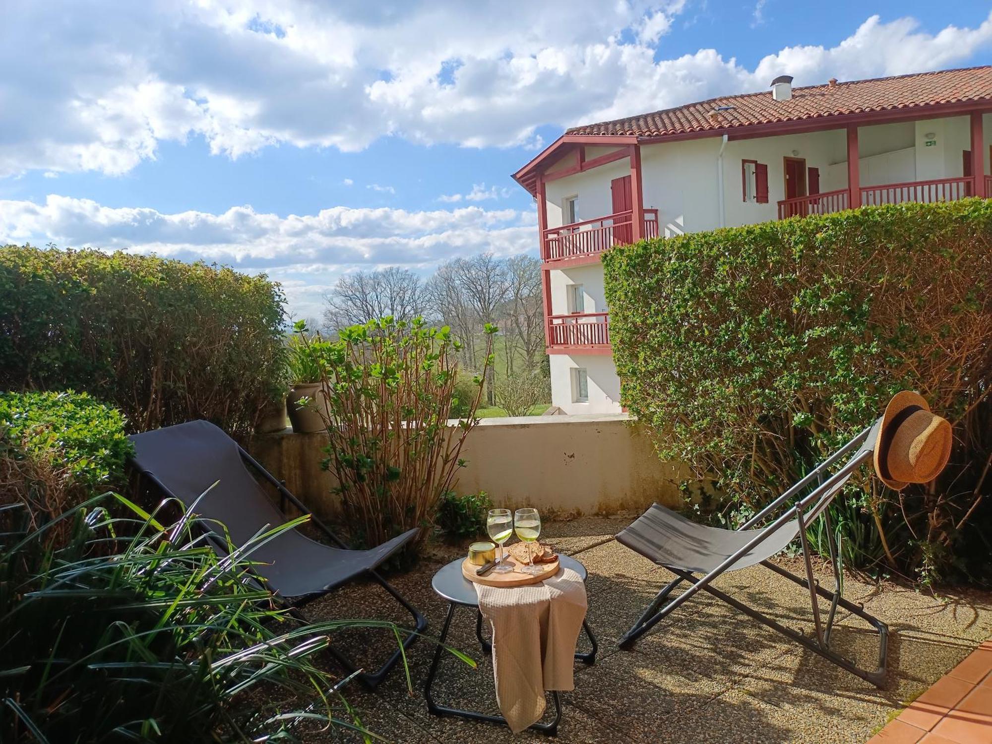 Apartament T1 Bis Avec Piscine Vue Golf Et Montagnes Arcangues Zewnętrze zdjęcie